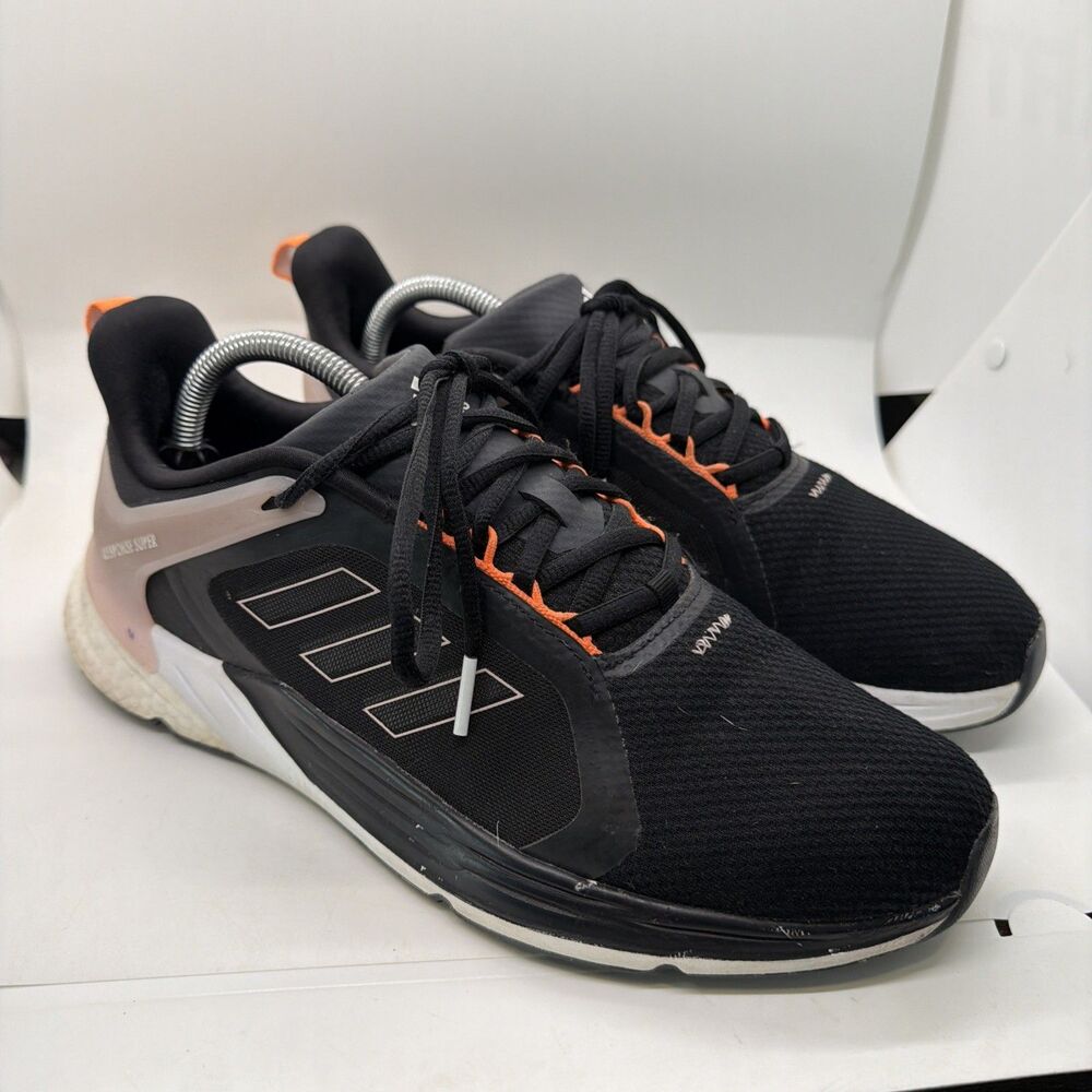 Adidas Womens Response Super 2.0 H02027 Black Running Shoes Sneakers Size 10